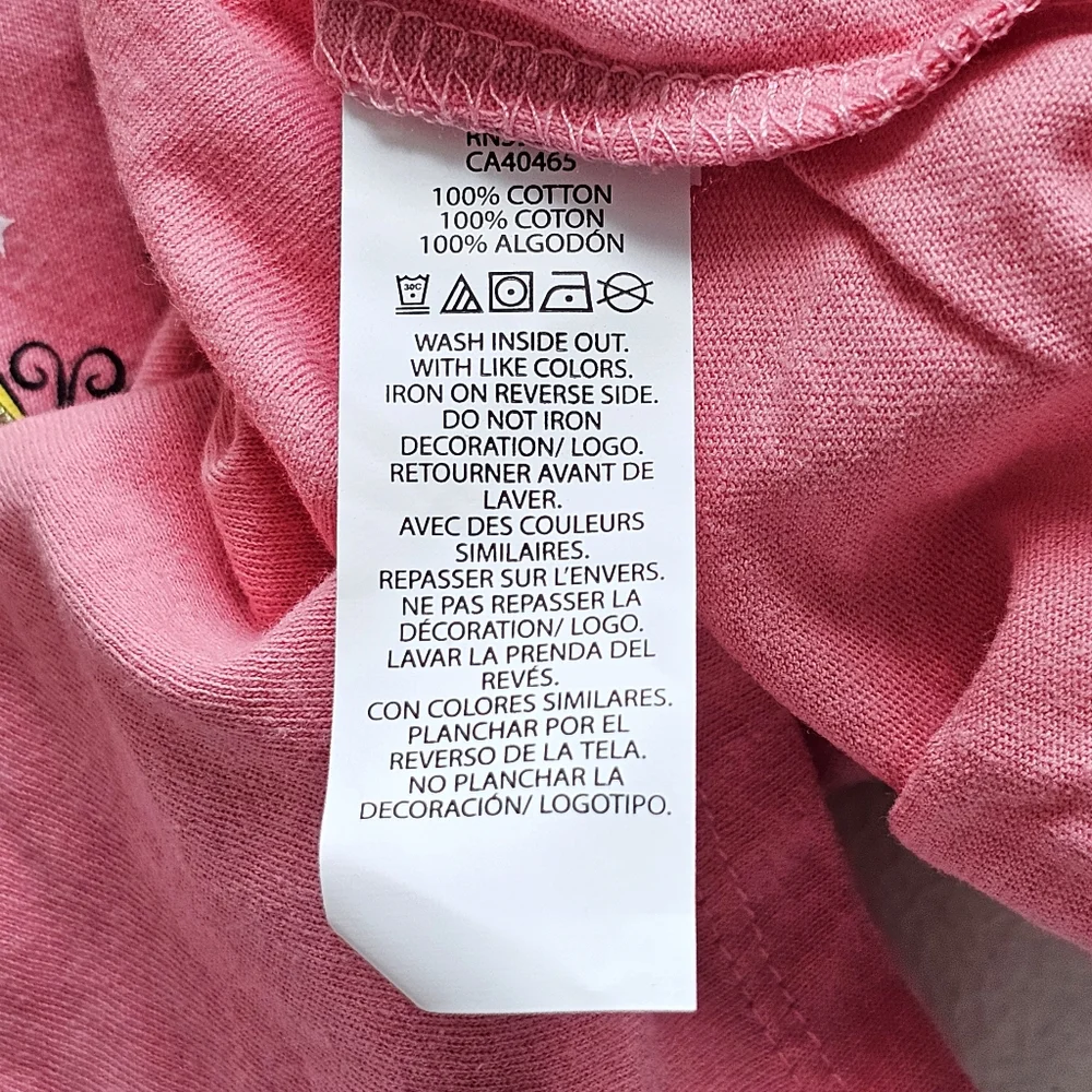 The Children’s Place 100% Cotton Pink Girl Icons Graphic Tee T-shirt Size 5T